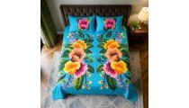 New Design Rayon Bedsheet Hand Painted 2026